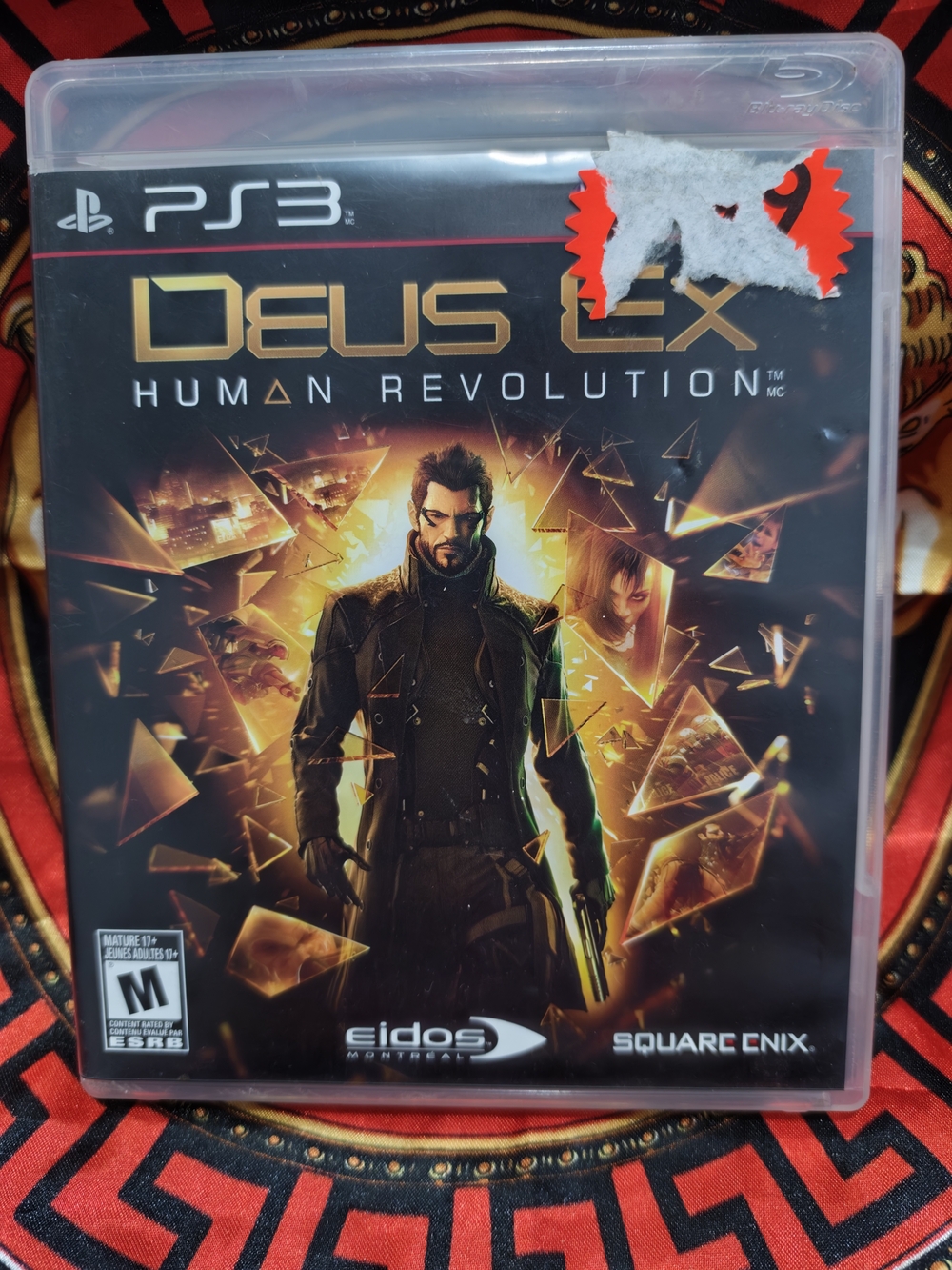 Deus Ex: Human Revolution (PS3) - Black/Gold Cover